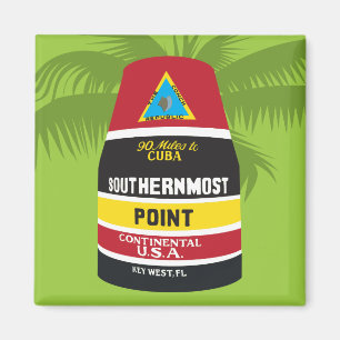 Nyckel Väster Florida berömd Southernlängst Point Magnet