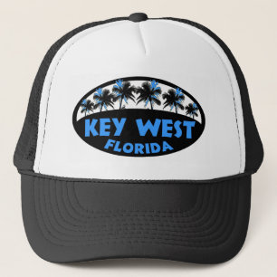 Nyckel Väster Florida blue black handflatan Truckerkeps
