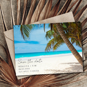 Nyckel Väster Florida Budget Beach Wedding Meddelande Vykort