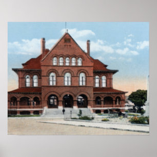 Nyckel Väster Florida Court House Poster