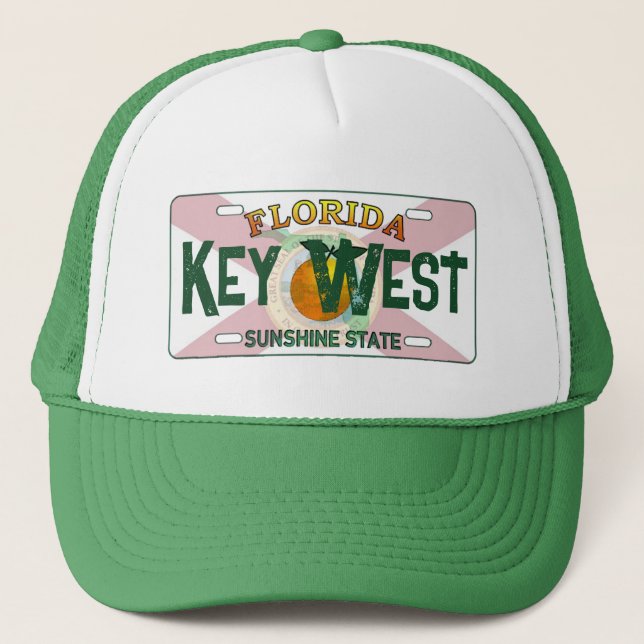 Nyckel Väster Florida-flagga Keps (Framsida)