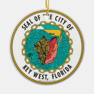 Nyckel Väster, Florida Julgransprydnad Keramik