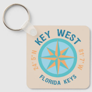 Nyckel Väster Florida Latitude och longitud Nyckelring