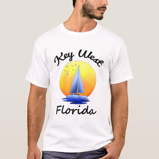 Nyckel Väster Florida Nycklar T Shirt (Framsida)