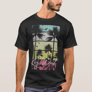 Nyckel Väster Florida Retro Vintage Beach Surfa Su T Shirt