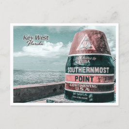 NYCKEL VÄSTER FLORIDA - SOUTHERNMOST POINT BUOY VYKORT