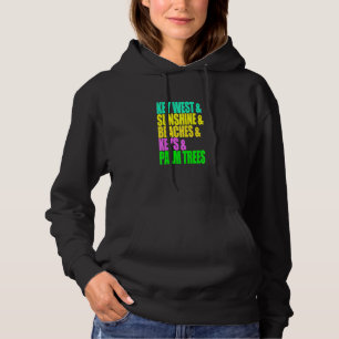 Nyckel Väster Florida stränder Handflatan Träd Sun T Shirt