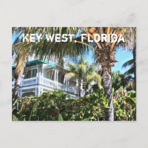 Nyckel Väster Florida Sunny Tropical Postcard Vykort