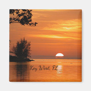 Nyckel Väster, Florida sunset Magnet