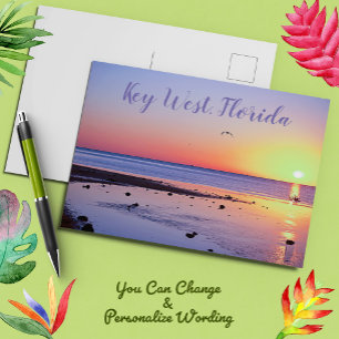 Nyckel Väster Florida Sunset Vykort