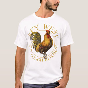 Nyckel Väster Florida Tupp Design Souvenir T Shirt