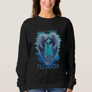 Nyckel Väster Florida Vacation Cute Manatees Sea C T Shirt