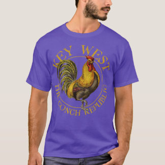 Nyckel Väster Florida Vintage Tupp Design Souvenir T Shirt