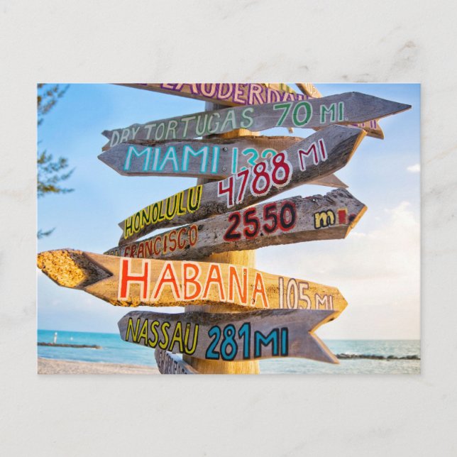 Nyckel Väster, Florida Vykort (Framsida)