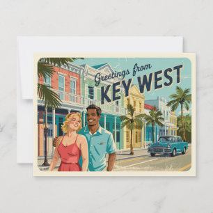 nyckel väster, florida vykort