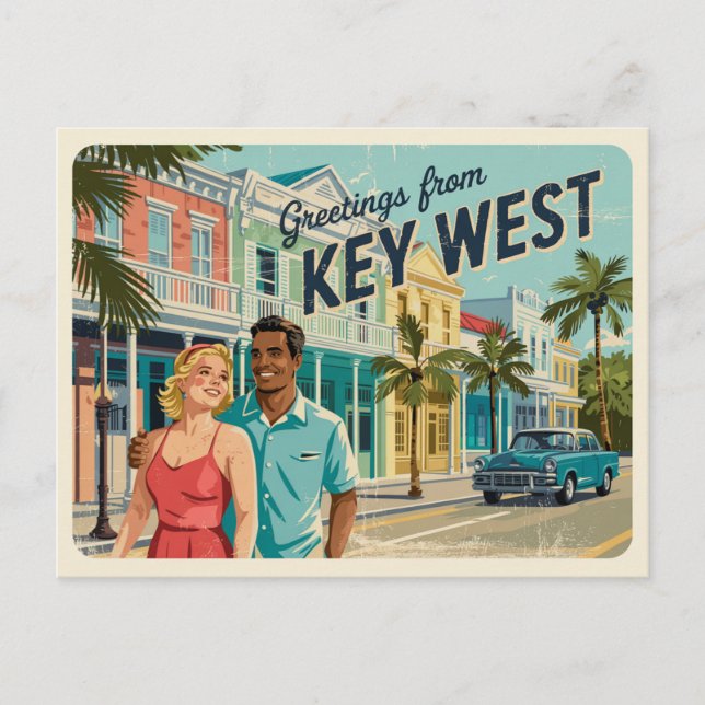 nyckel väster, florida vykort (Framsida)