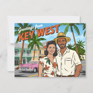 nyckel väster, florida vykort