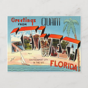 Nyckel Väster Florida Vykort