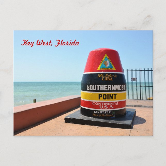 Nyckel Väster Florida-vykort Vykort (Framsida)