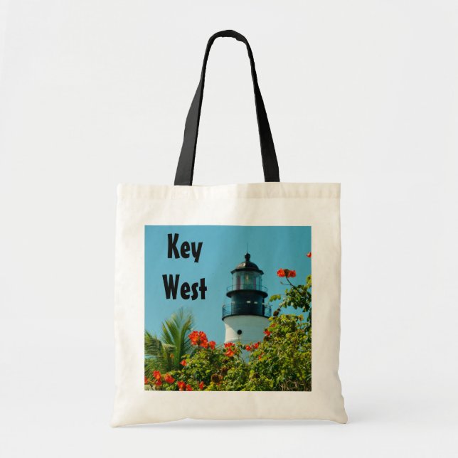 Nyckel Väster fyr, Florida Tote Bag Tygkasse (Framsidan)
