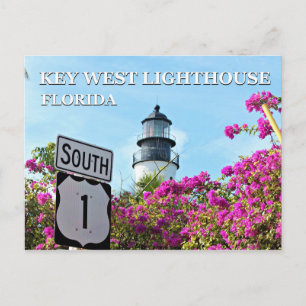Nyckel Väster fyr, Florida-vykort Vykort