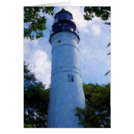 Nyckel Väster fyr Hälsningskort