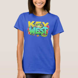 Nyckel Väster Gecko Florida T Shirt