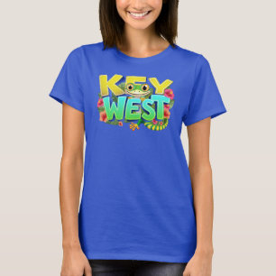 Nyckel Väster Gecko Florida T Shirt