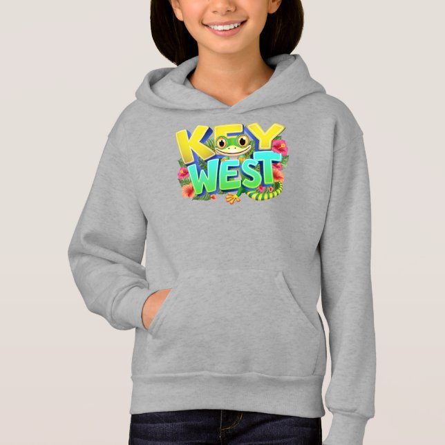 Nyckel Väster Gecko Florida T Shirt (Framsida)