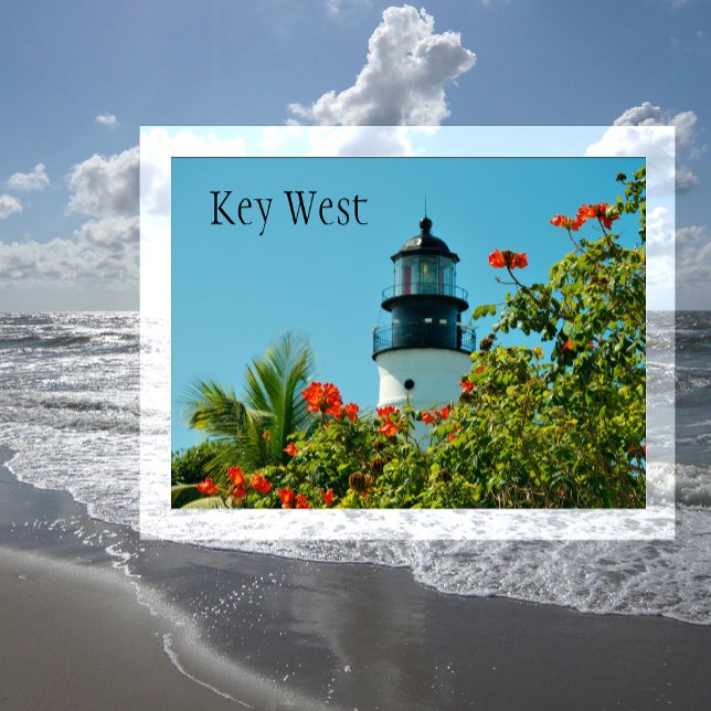 Nyckel Väster Lighthouse, Nyckel Väster, Florida P Vykort (Skapare uppladdad)