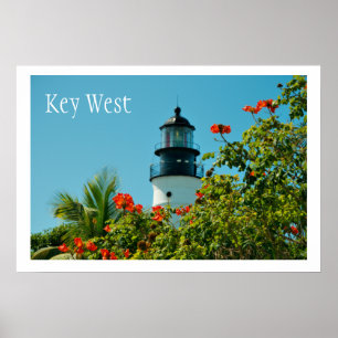 Nyckel Väster LIghthouse, Nyckel Väster Florida Poster