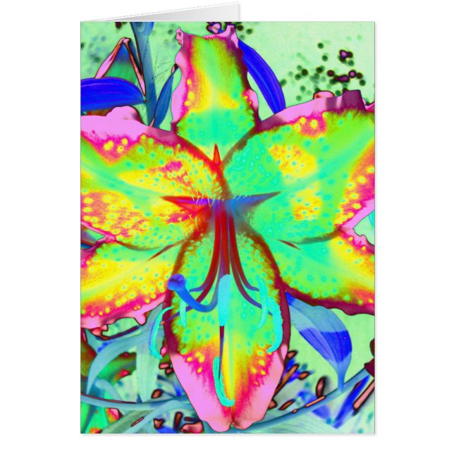 Nyckel Väster Lily Hälsningskort (Framsidan)