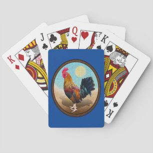 Nyckel Väster - Oval av zigenare i Tupp Vintage Casinokort