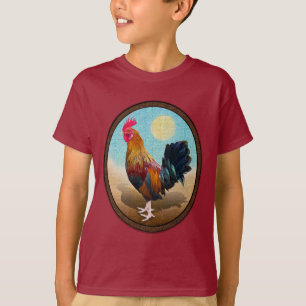 Nyckel Väster - Oval av zigenare i Tupp Vintage T Shirt