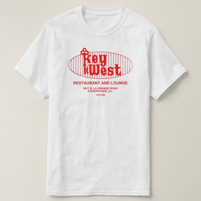 Nyckel Väster Restaurant, Landtyside, IL Tee Shirt (Design framsida)