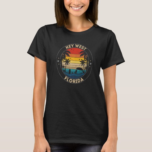 Nyckel Väster Souvenir Florida Reminder T Shirt (Framsida)