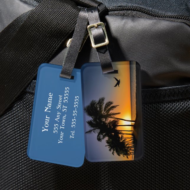 Nyckel Väster Sunrise Luggage Tag Bagagebricka (Skapare uppladdad)
