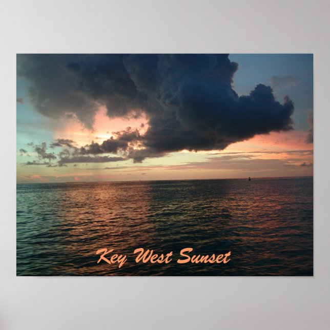 Nyckel Väster Sunset Poster (Framsidan)