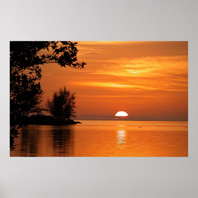 Nyckel Väster Sunset Poster (Framsidan)