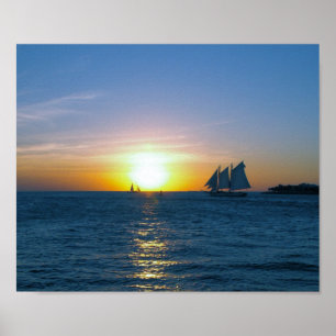 Nyckel Väster sunset Poster