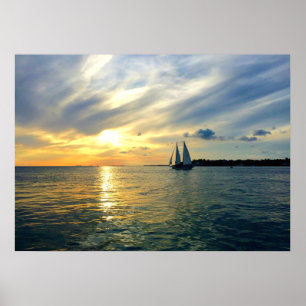 Nyckel Väster Sunset Poster