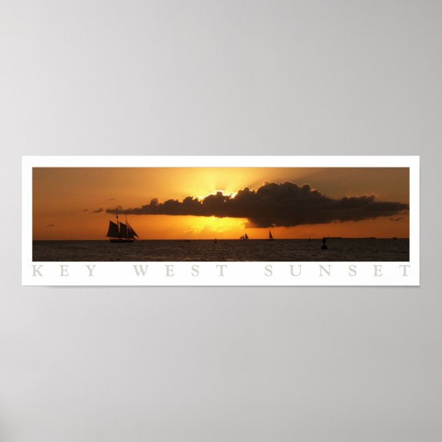 Nyckel Väster Sunset Poster (Framsidan)