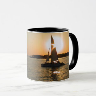 Nyckel Väster Sunset Sailing Mugg