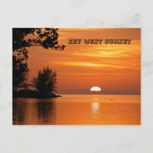 Nyckel Väster Sunset Vykort