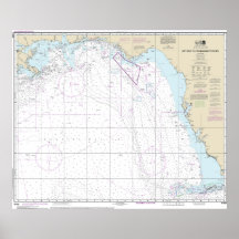 Nyckel Väster till Mississippi River Nautical Char