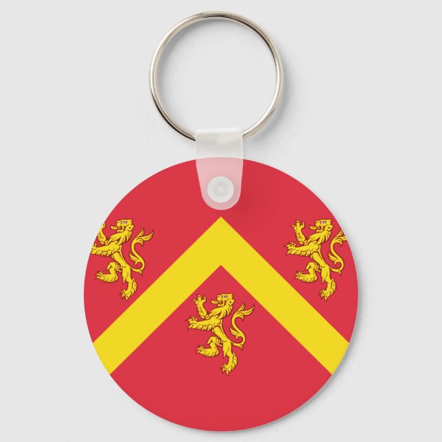 Nyckelben med Angleseys flagga Nyckelring (Framsida)