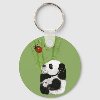 nyckelben med baby panda nyckelring