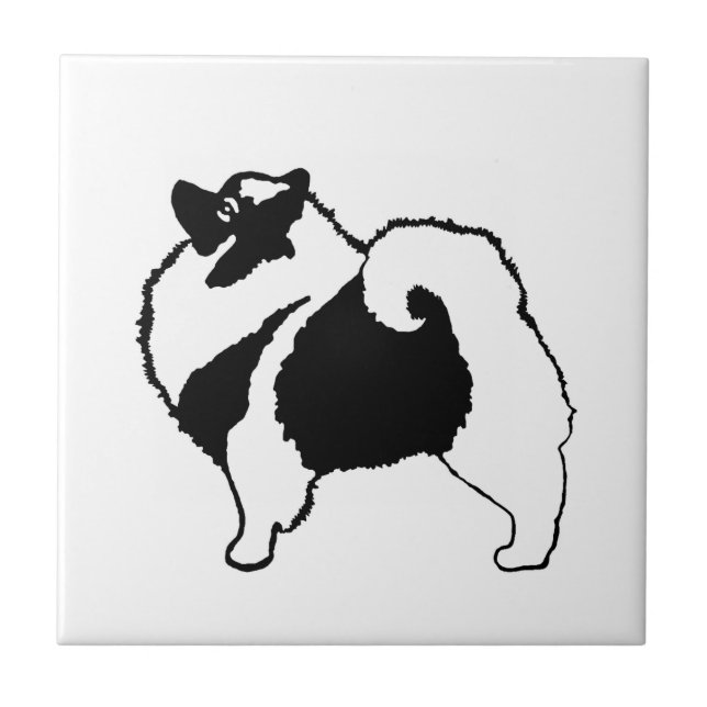 Nyckelfondsbilder - Cute Original Hund Art Kakelplatta (Framsidan)