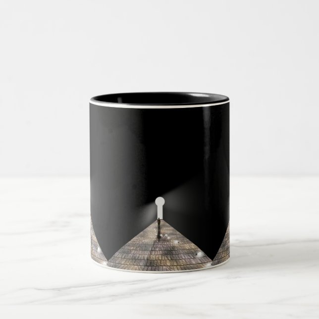 Nyckelhål i rymden Två-Tonad mugg (Center)