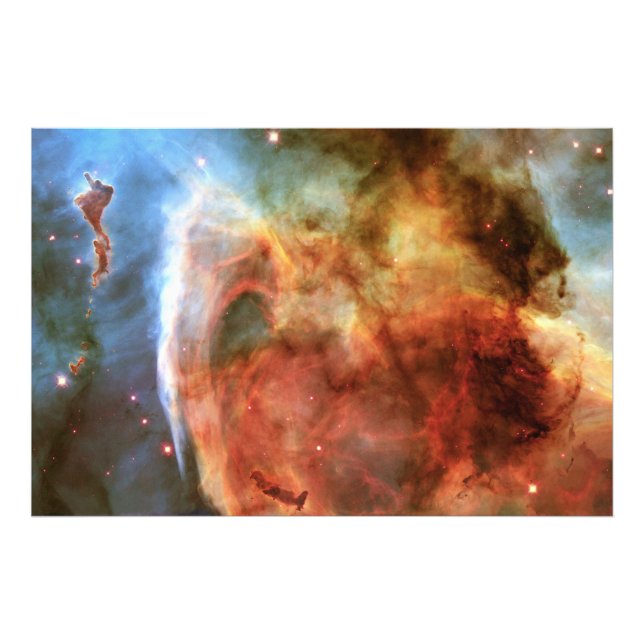 Nyckelhål Nebula Mitten Finger vid Gud Carina Nebu Fototryck (Framsidan)